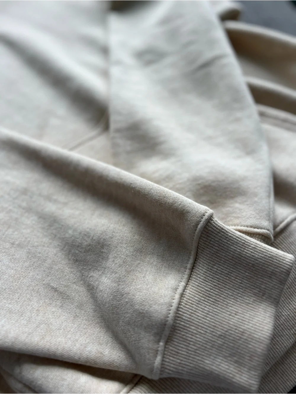 PacSun Men's Cream Turtleneck Pullover Hoodie